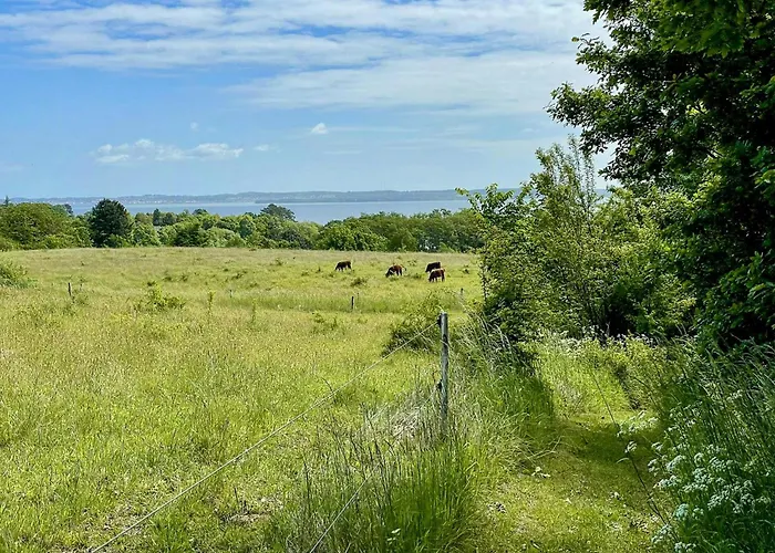 Сasa de vacaciones With Panoramic View Of Aarhus Bay Knebel